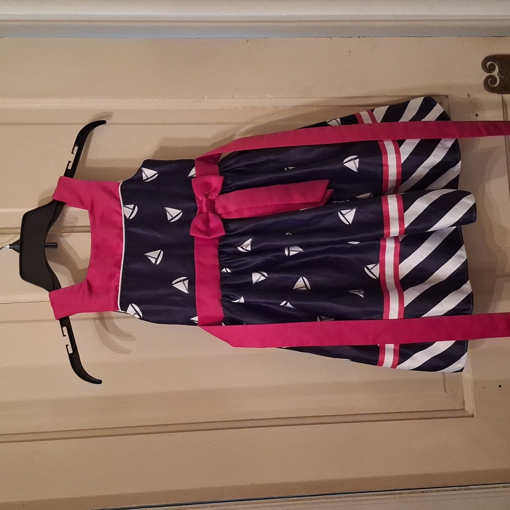 Childrens little miss sailboat dress